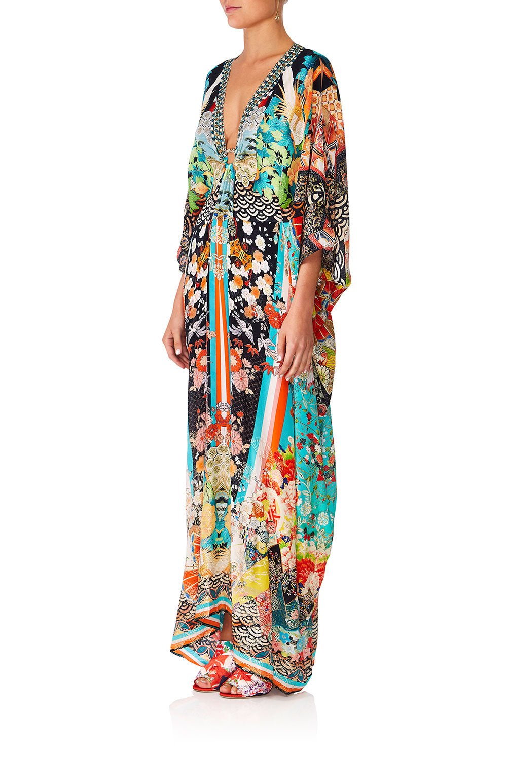 CAMILL GALAXY GIRL SPLIT SLEEVE KAFTAN WHARDWARE
