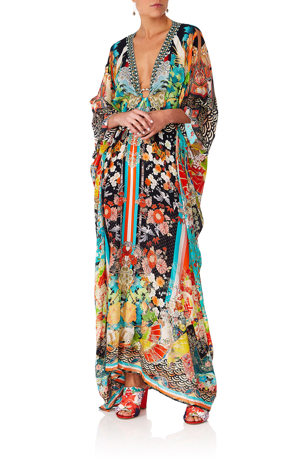 CAMILL GALAXY GIRL SPLIT SLEEVE KAFTAN WHARDWARE