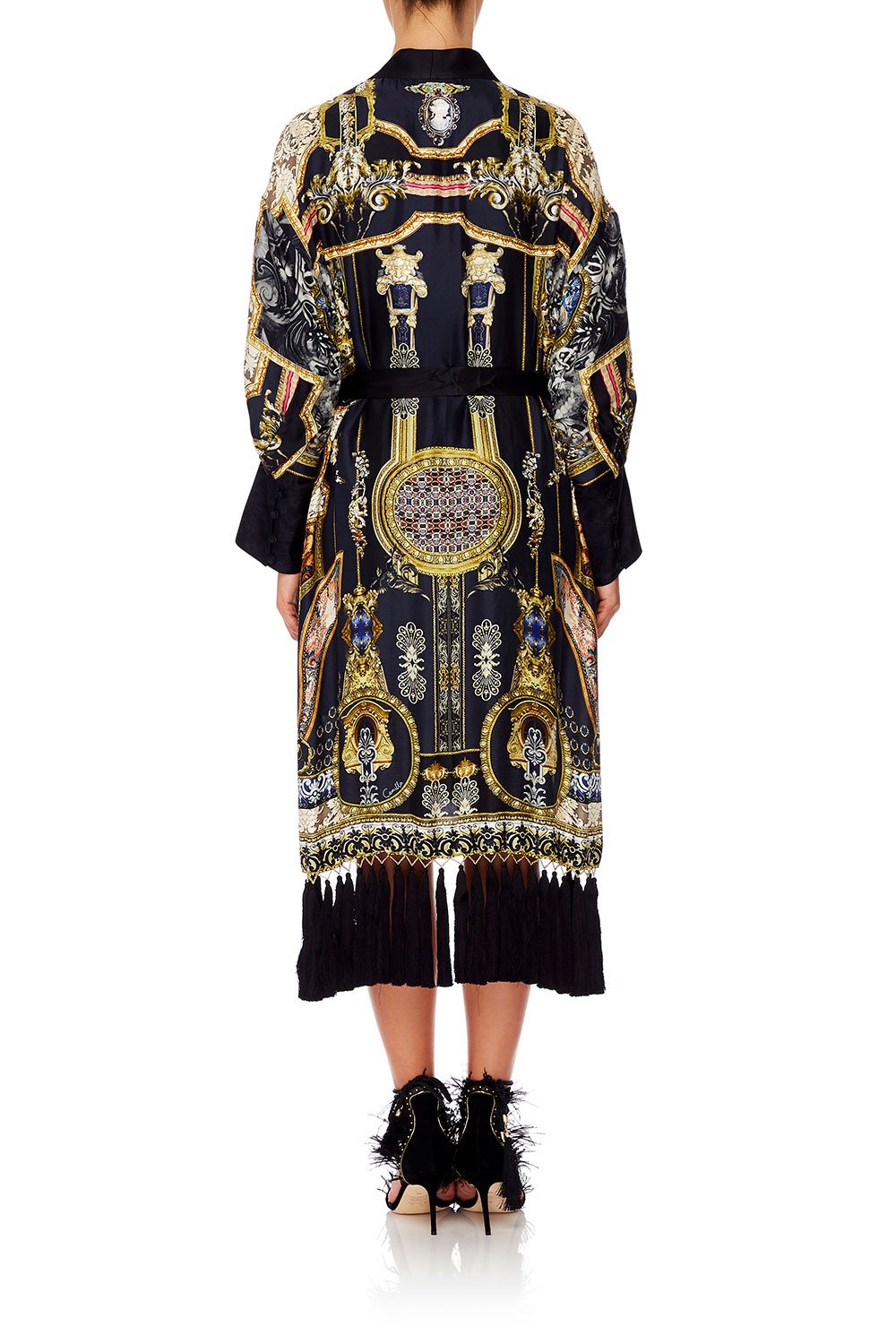 CAMILLA HIGH LOW HEM LAYER WITH CUFF MIDNIGHT MEETING