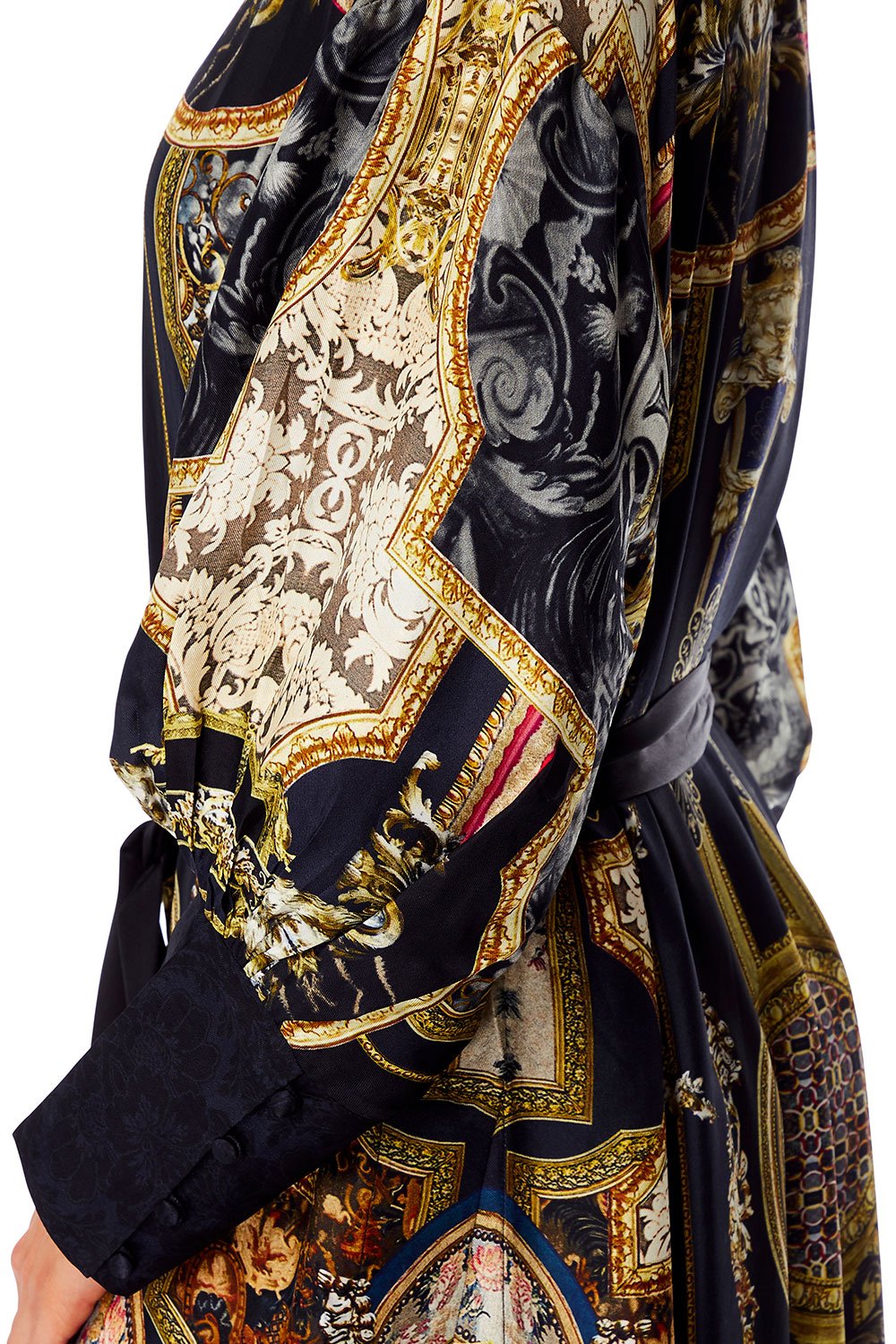 CAMILLA HIGH LOW HEM LAYER WITH CUFF MIDNIGHT MEETING