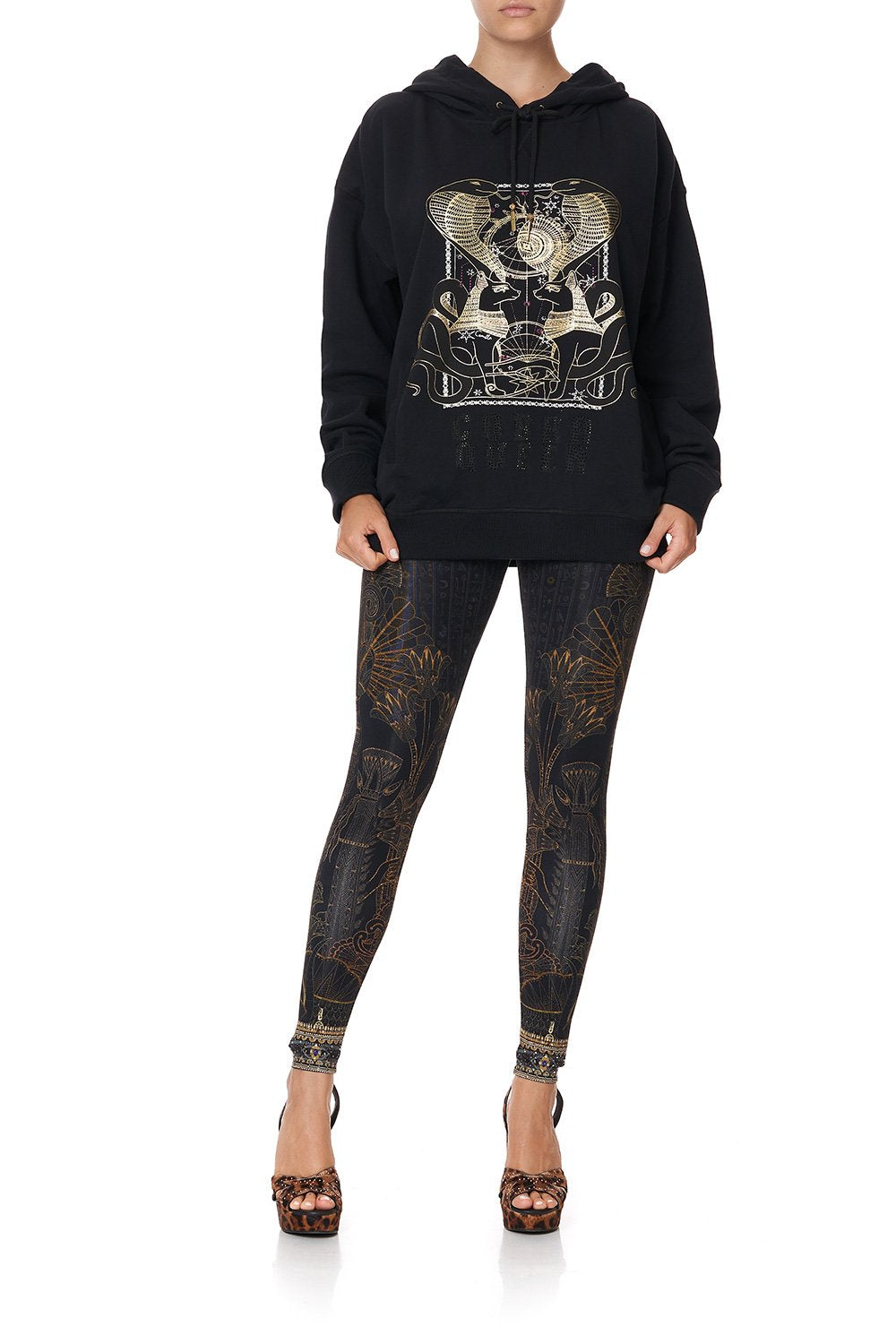 HOODIE WITH SIDE POCKETS COBRA KING