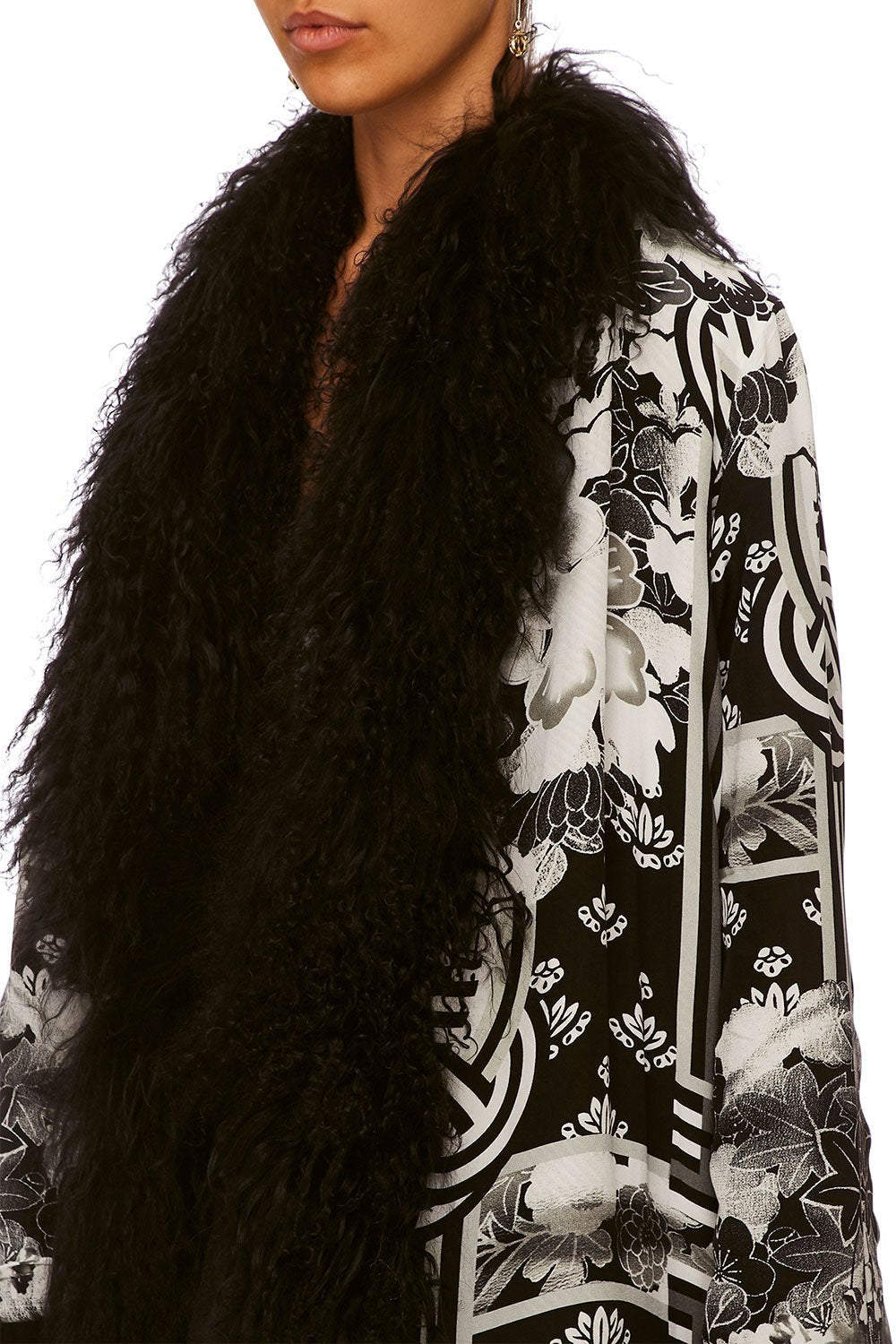 CAMILLA KISSING THE SUN JACQUARD LAYERING PIECE W TIE