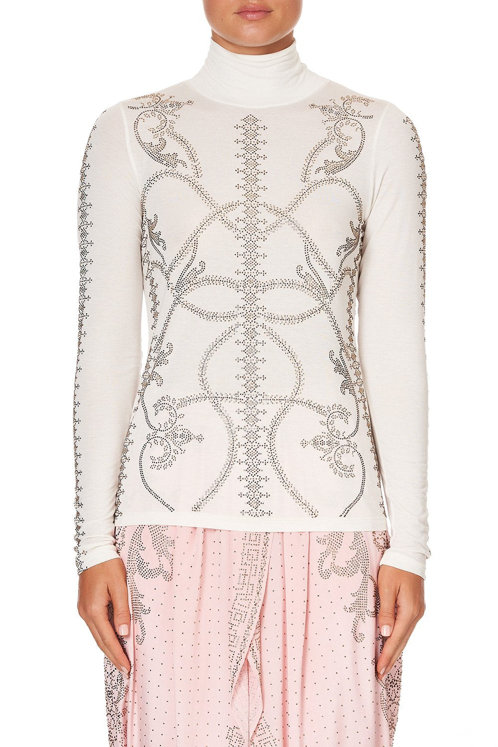 JERSEY TURTLENECK LUXE CREAM