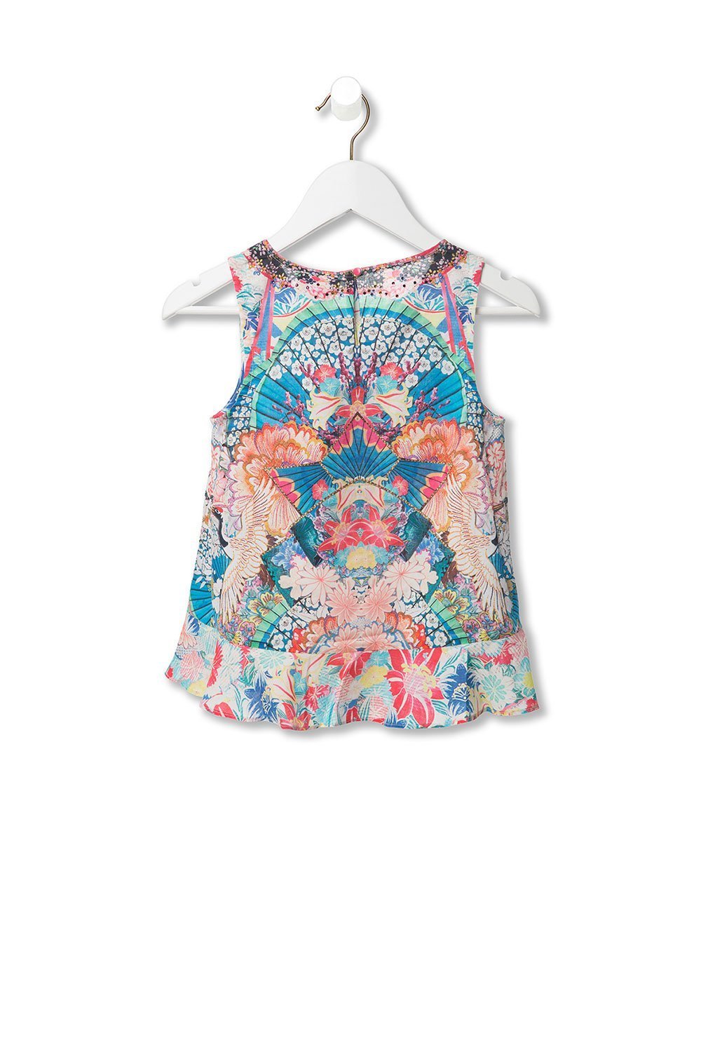 KIDS' TANK WITH FRILL HEM MISO IN LOVE