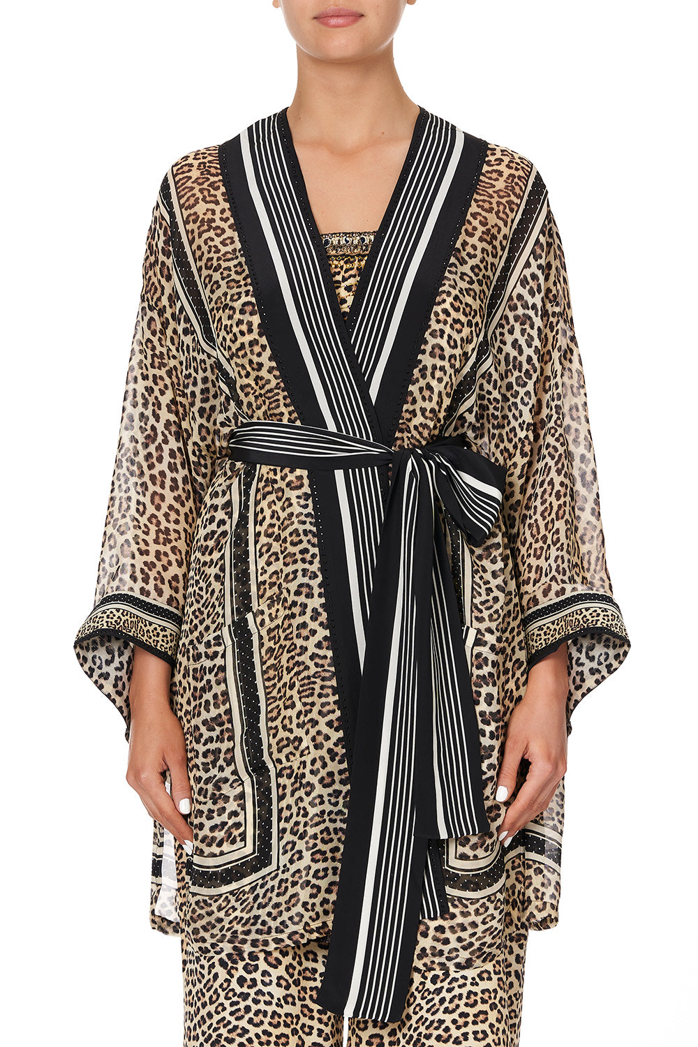 KIMONO WITH TIE BELT SEX KITTEN