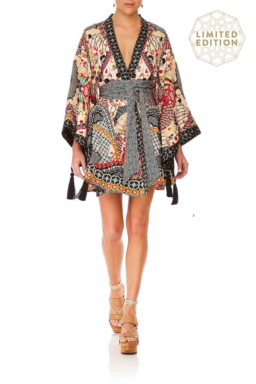 CAMILLA VINTAGE VIXEN KIMONO WRAP DRESS W OBI