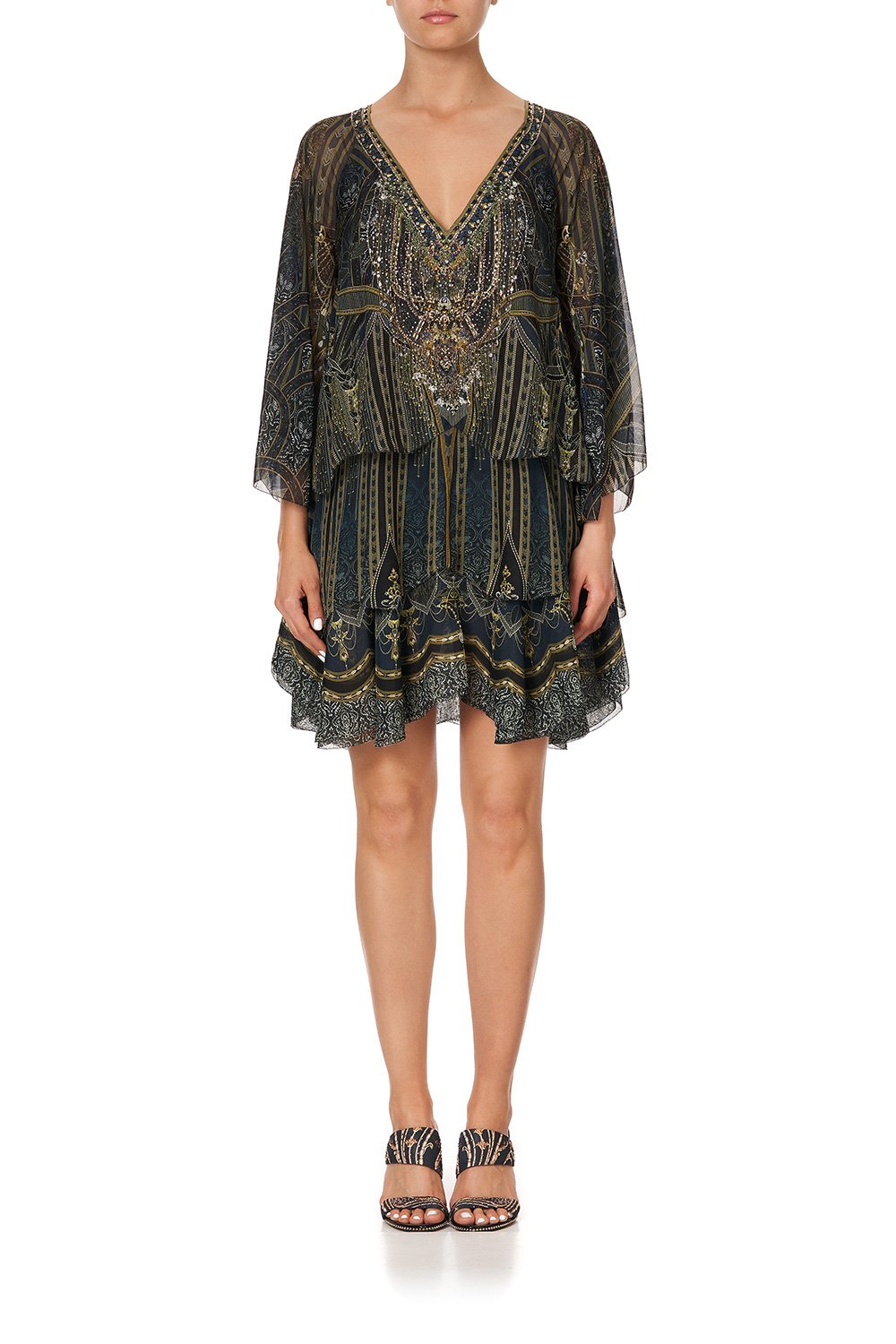 LAYERED FRILL SHORT DRESS GREAT SCOTT