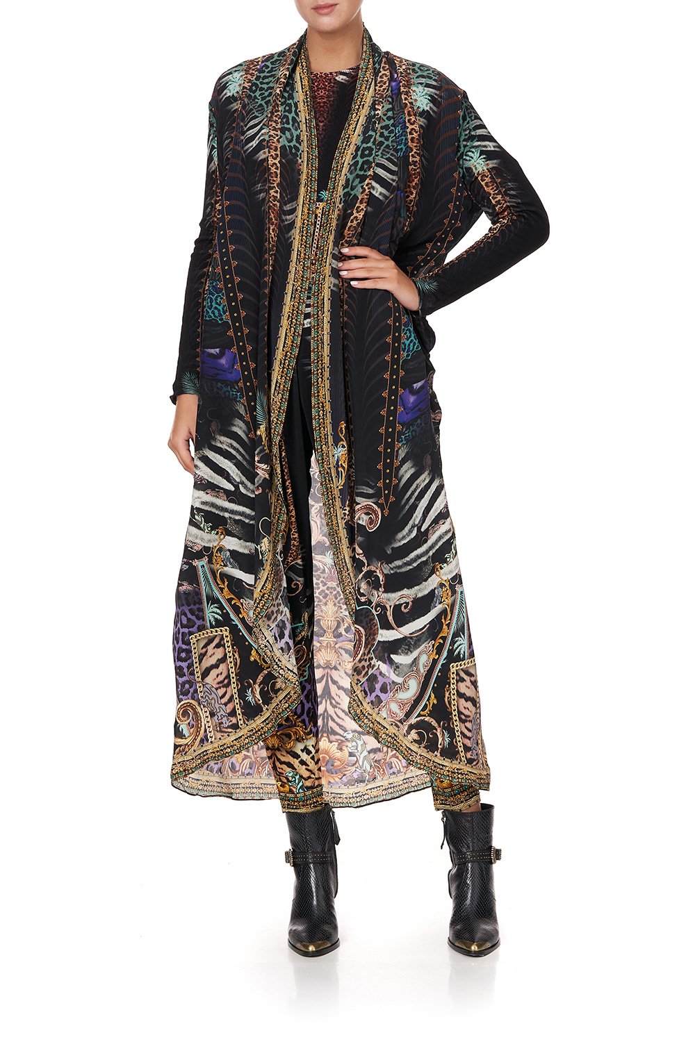 LONG CASUAL JACKET WITH POCKETS SHES GOT GRACE