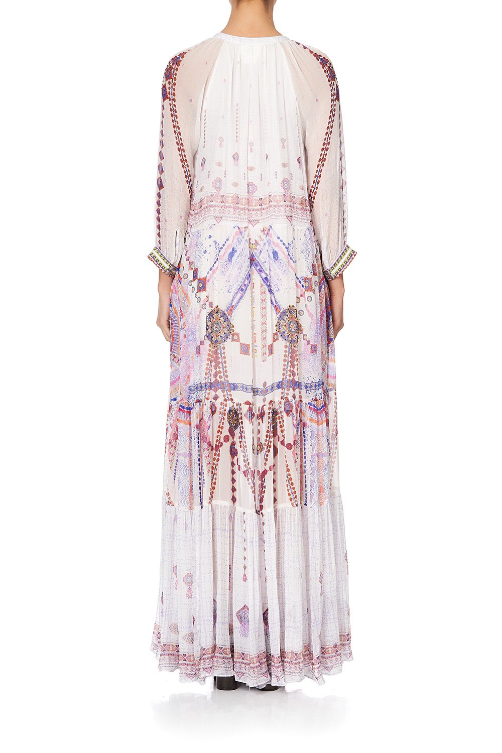 LONG GATHERED PANEL DRESS TANAMI ROAD