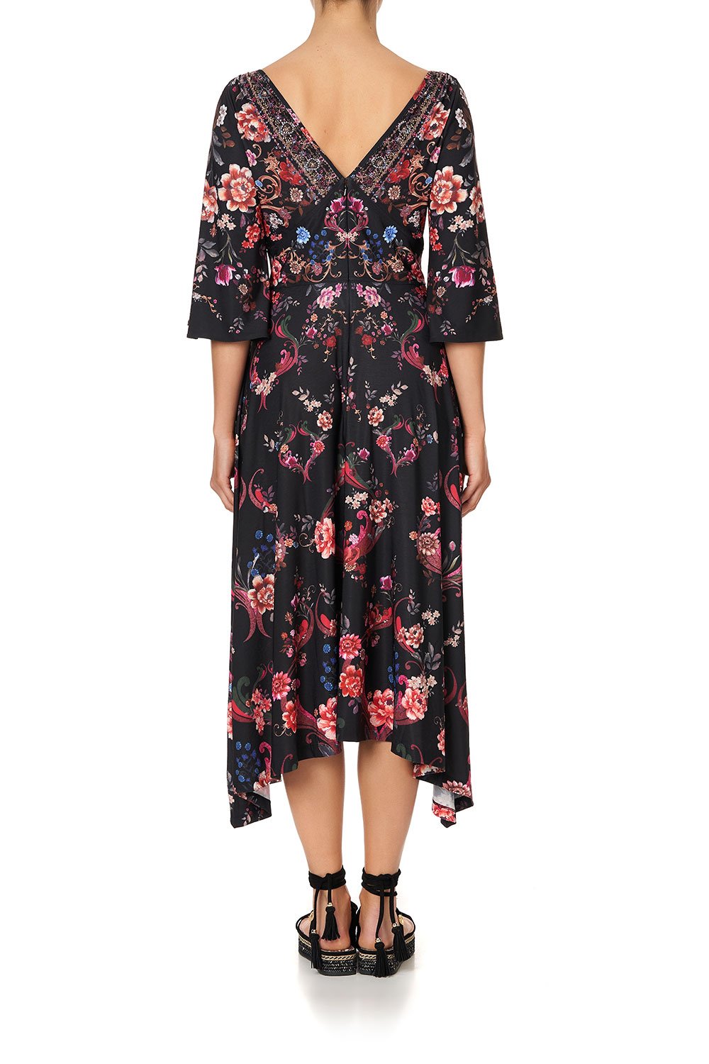 LONG HANDKERCHIEF JERSEY DRESS A GIRL LIKE YOU