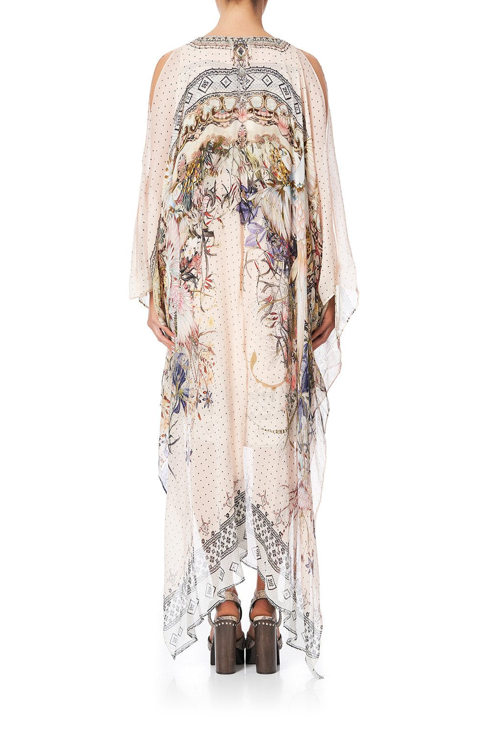 LONG SHEER OVERLAY DRESS KINDRED SKIES