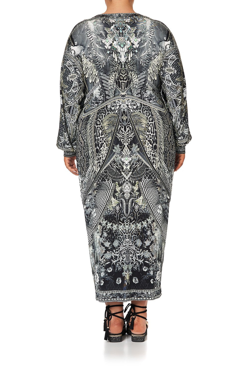 LONG SPLIT FRONT TWIST DRESS ONE TRIBE