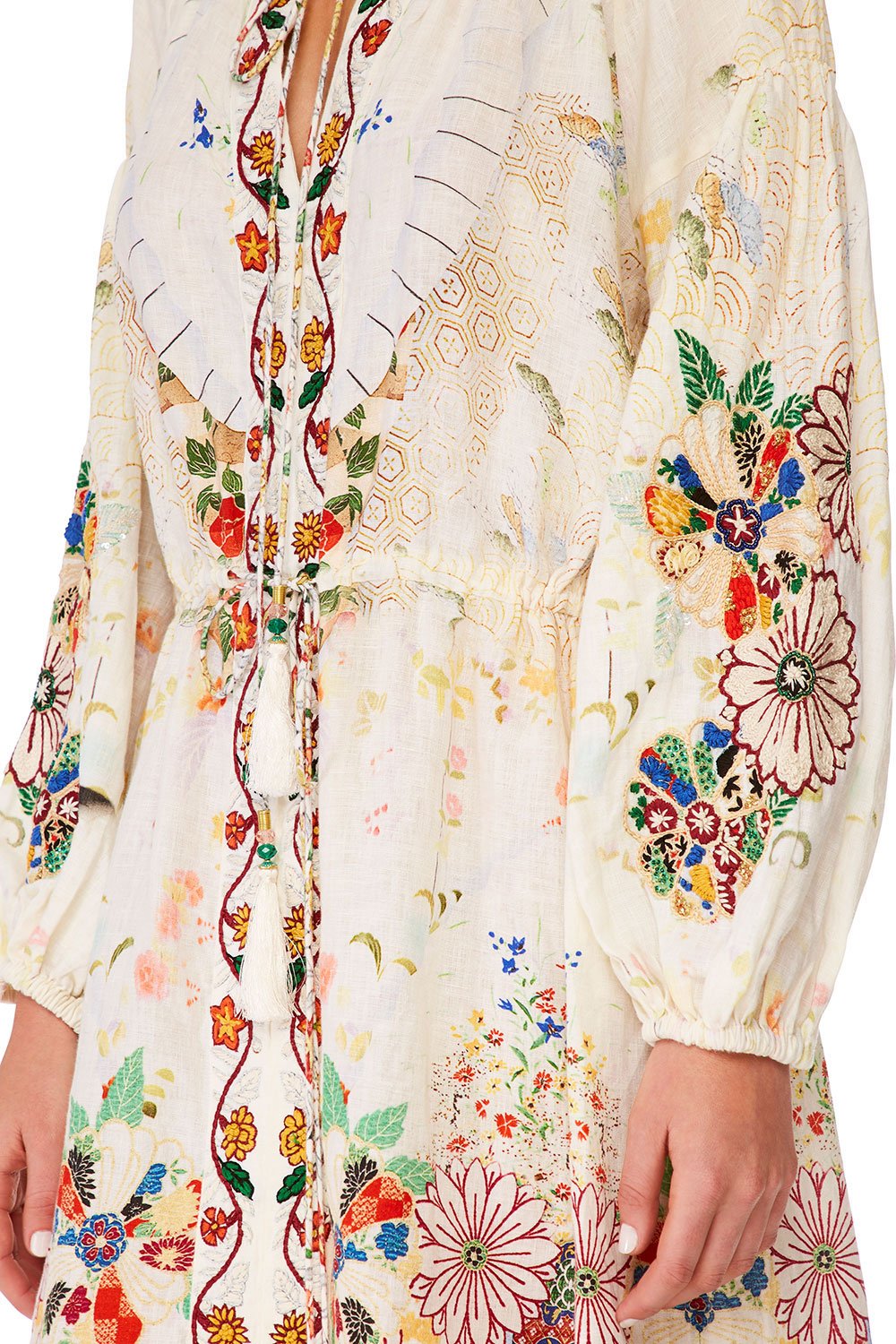 CAMILLA TIME AFTER TIME LOOSE FIT DRESS W TIES