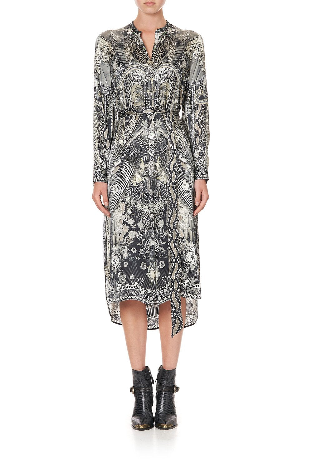 MID LENGTH SHIRT DRESS ONE TRIBE