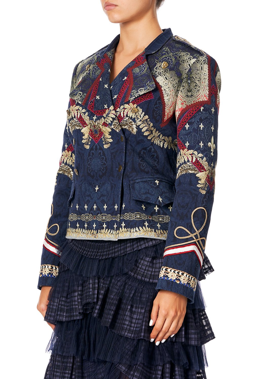 DOUBLE BREASTED TAILORED JACKET THIS CHARMING WOMAN