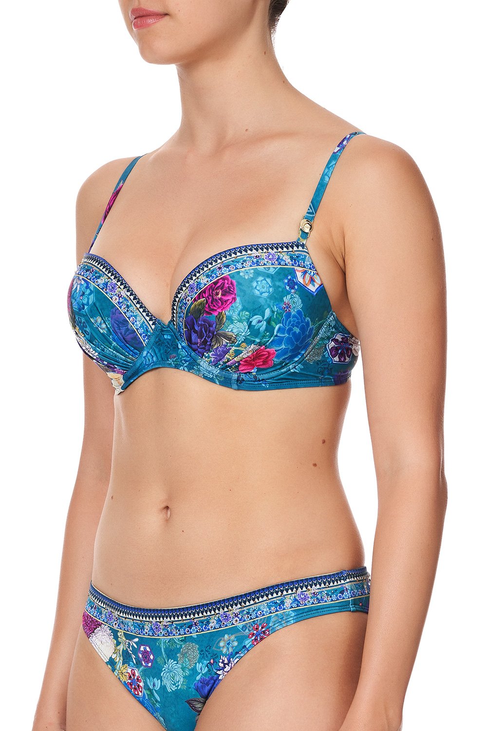 MOULDED PLUNGE BRA LUNAR GAZING