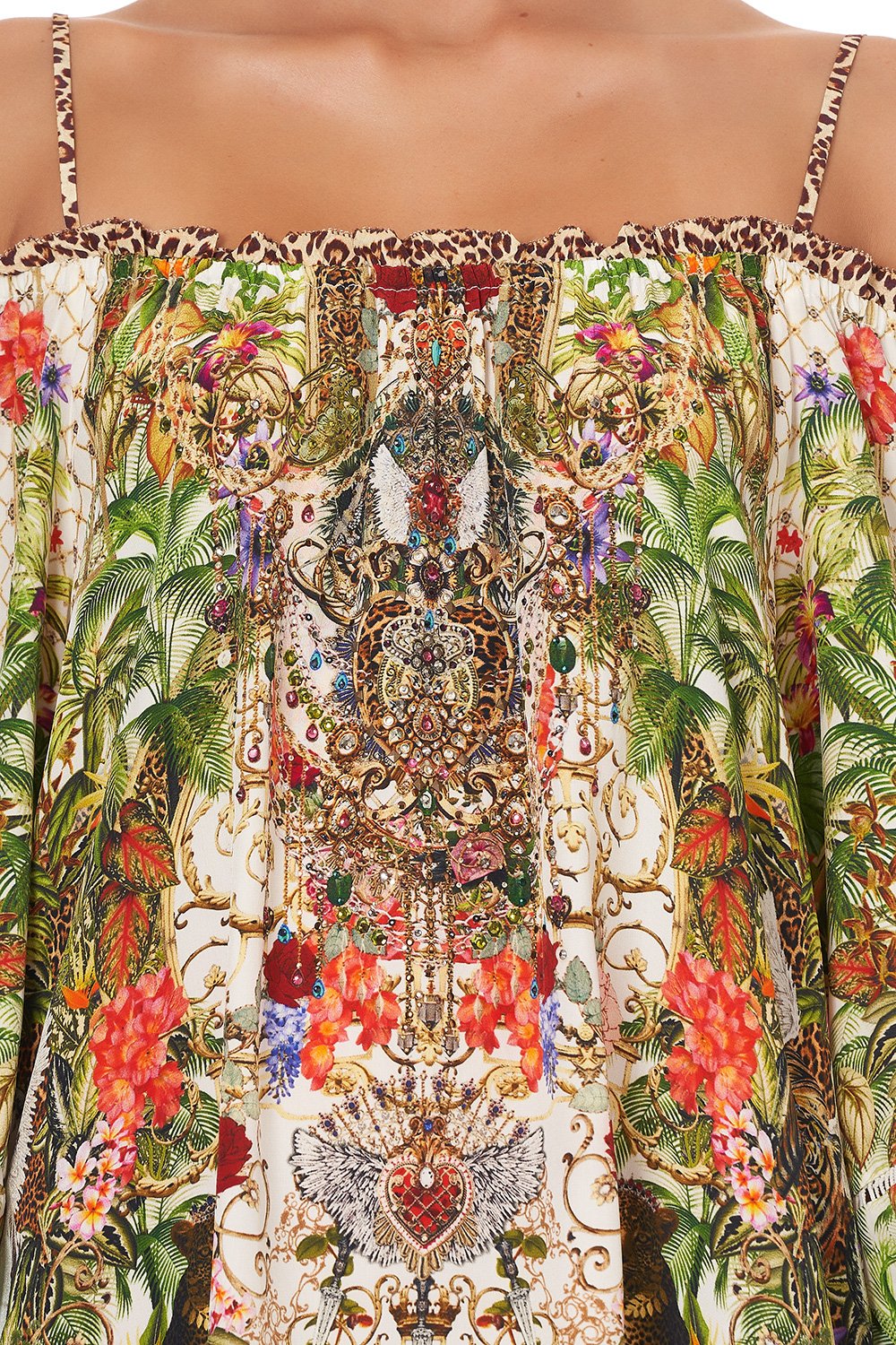 OFF SHOULDER DRESS WITH STRAPS FAIR VERONA