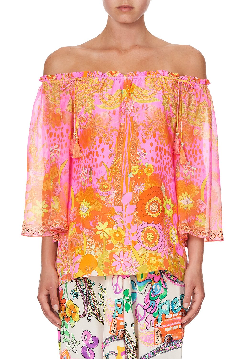 OFF SHOULDER FLARE BLOUSE HAIR HAIR HAIR