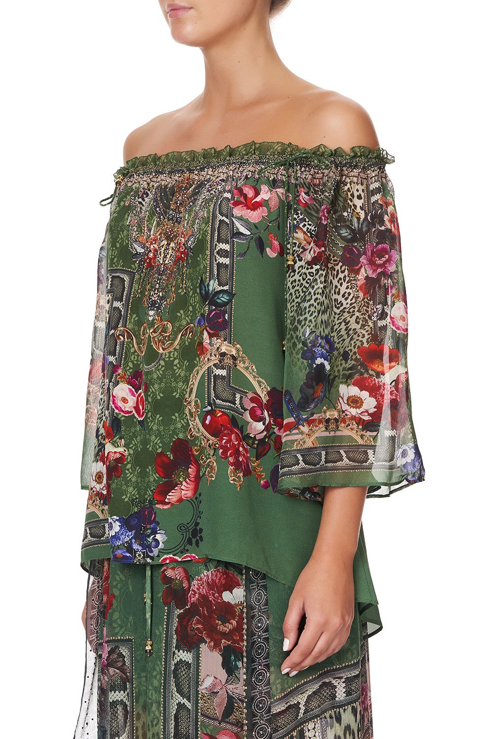 OFF SHOULDER FLARE BLOUSE TALES OF TIME