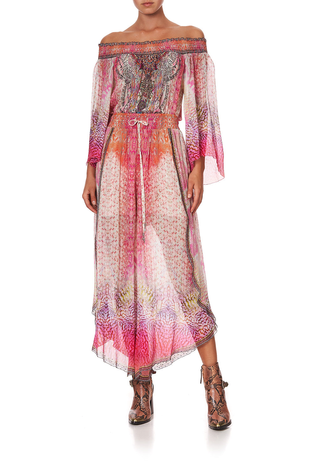 CURVED HEM PANT SERPENTINE DREAMS