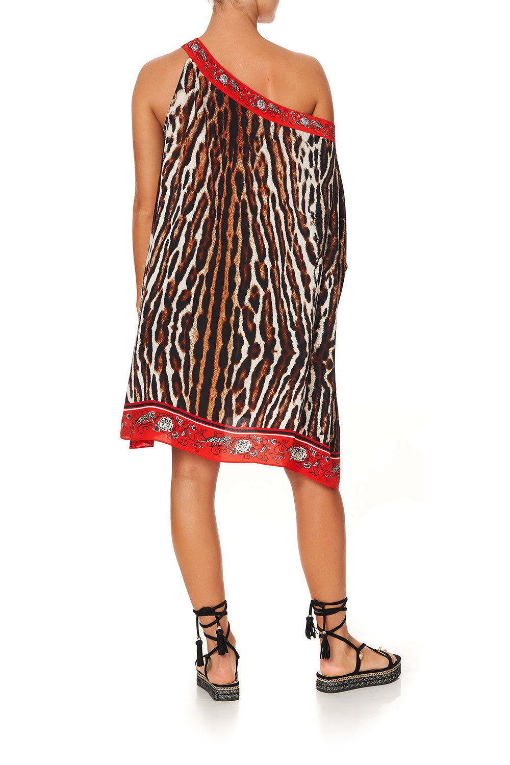 ONE SHOULDER SHORT KAFTAN PIRATE PUNK