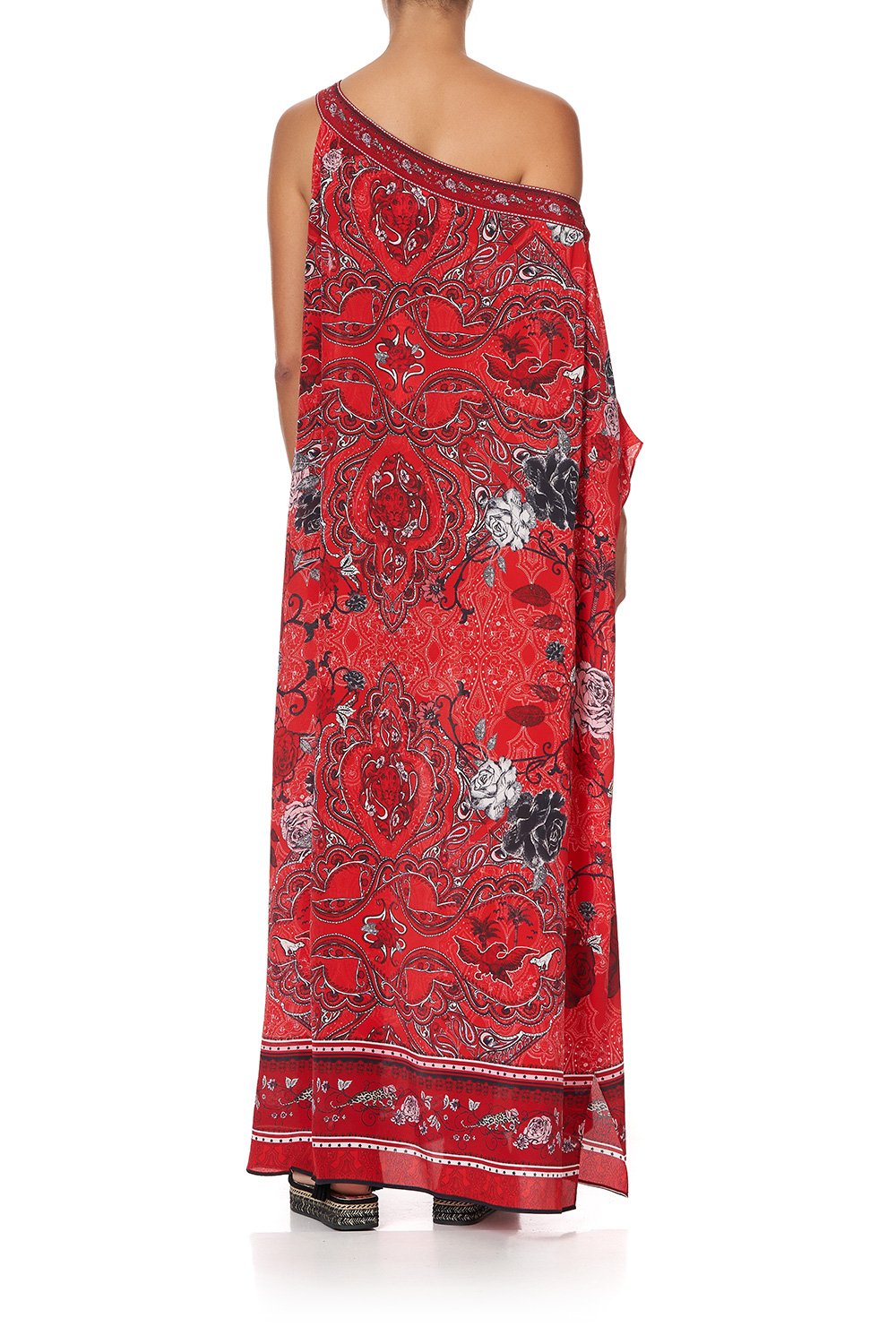 ONE SHOULDER KAFTAN WITH NECKBAND PIRATE PUNK