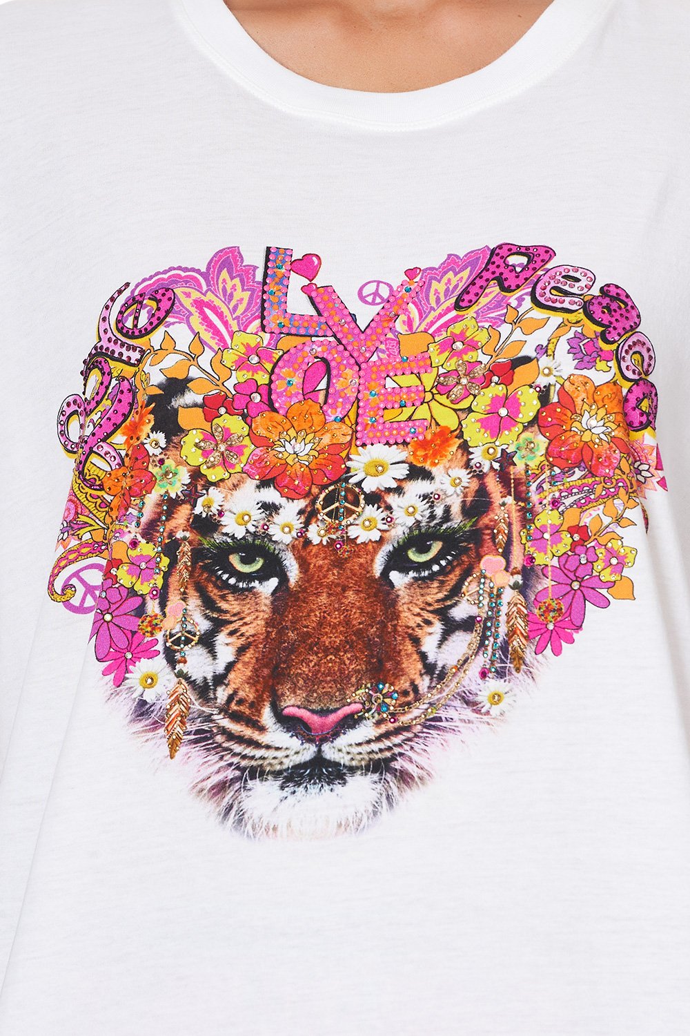 OVERSIZE BAND TEE LET THE SUN SHINE