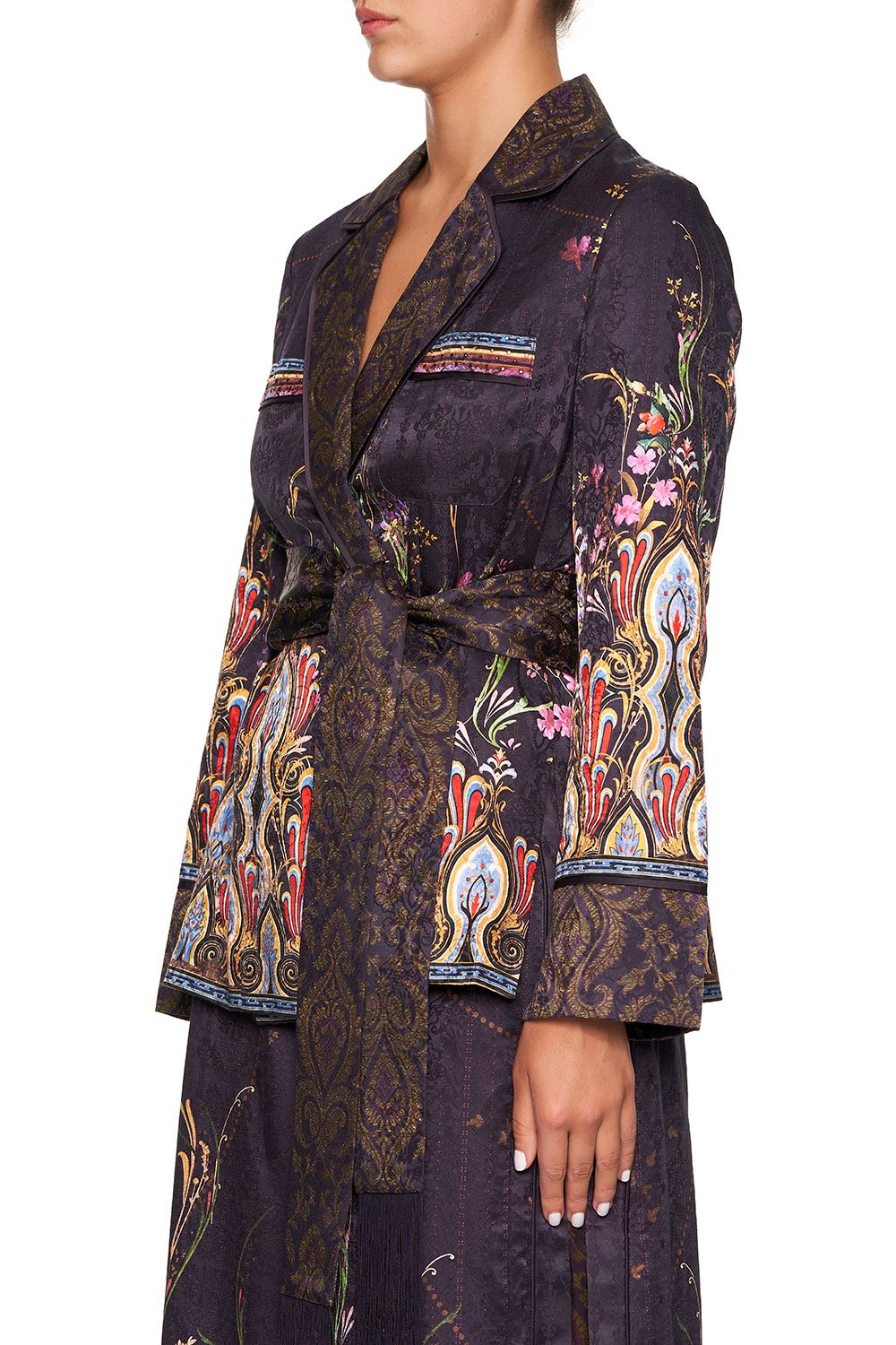 CAMILLA PAJAMA SUIT JACKET WILD FLOWER