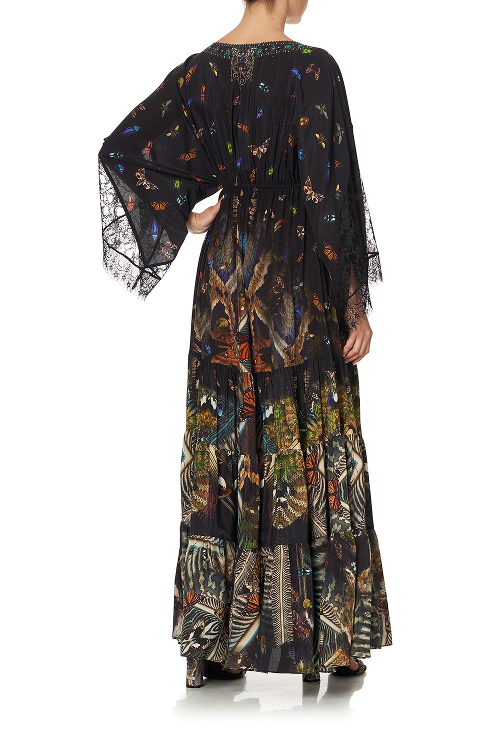 PANEL DRESS WITH LACE SLEEVE MATERNAL INSTINCT