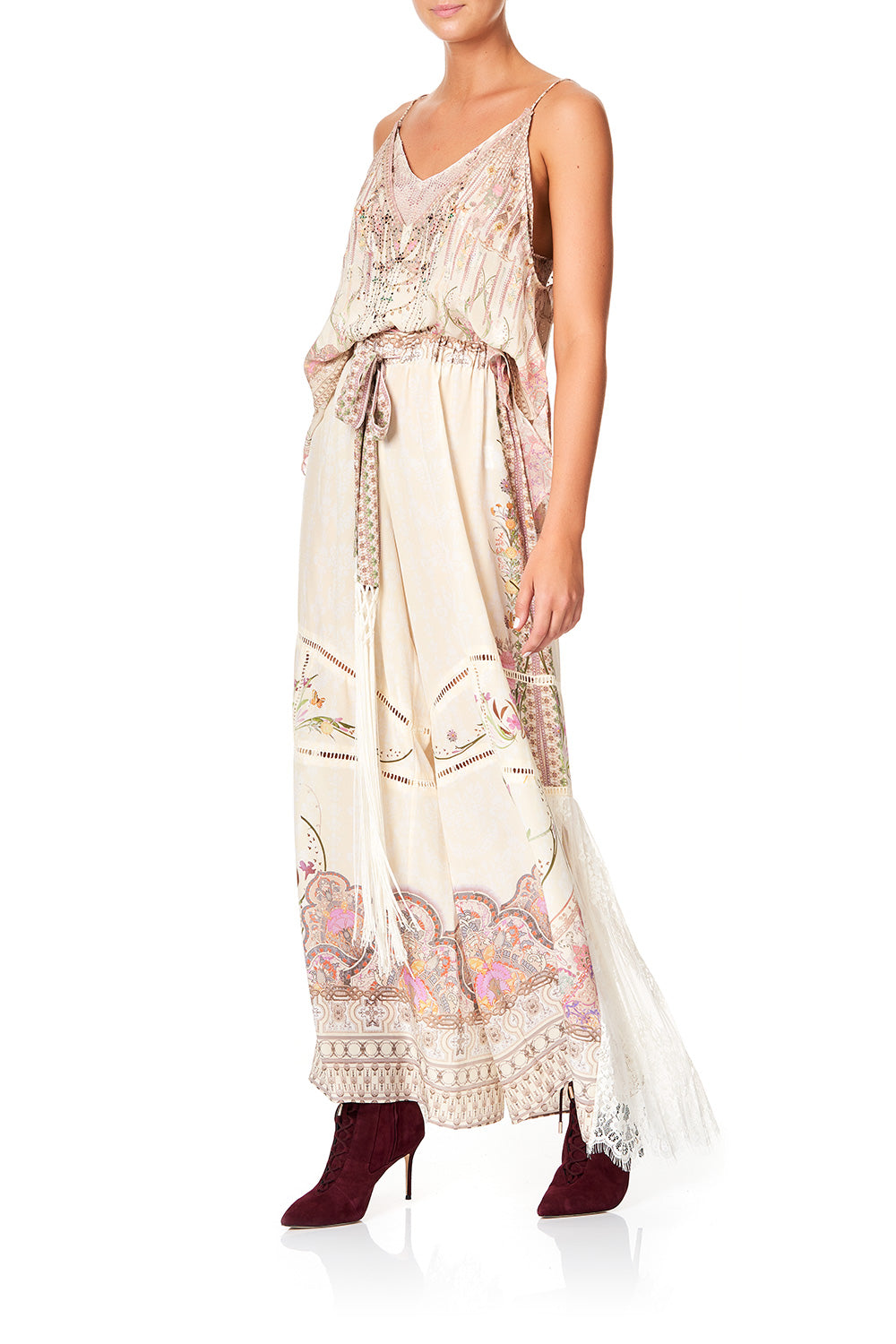 CAMILLA PANELLED PLEATED TROUSERS GOLDEN AGE