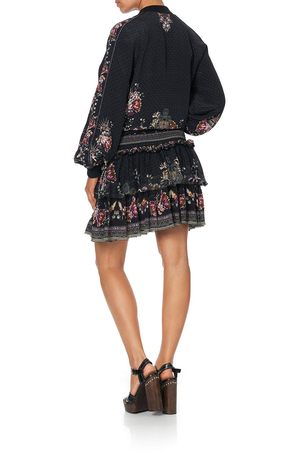 PANELLED SLEEVE BLOUSON BOMBER RESTLESS NIGHTS