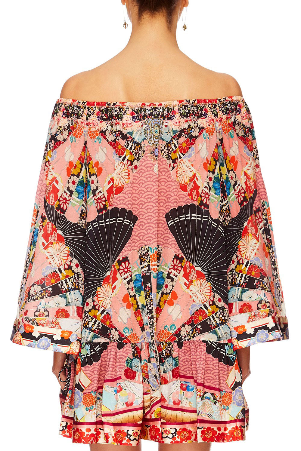 CAMILLA POSTCARDS FROM MARS OFF SHOULDER FRILL HEM DRESS