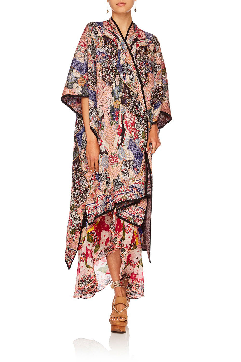 CAMILLA POSTCARDS FROM MARS OVERSIZED THROWOVER PONCHO