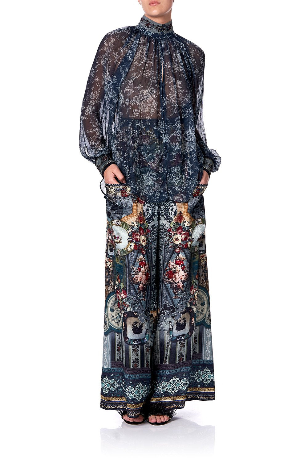 RAGLAN BUTTON UP SHIRT HOTEL BOHEME