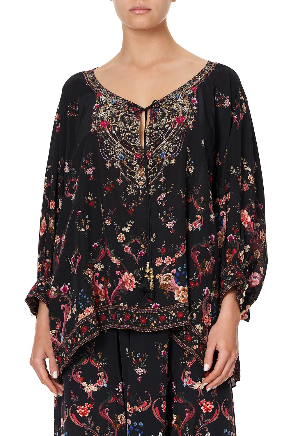 RAGLAN SLEEVE BLOUSE WITH CUFF A GIRL LIKE YOU