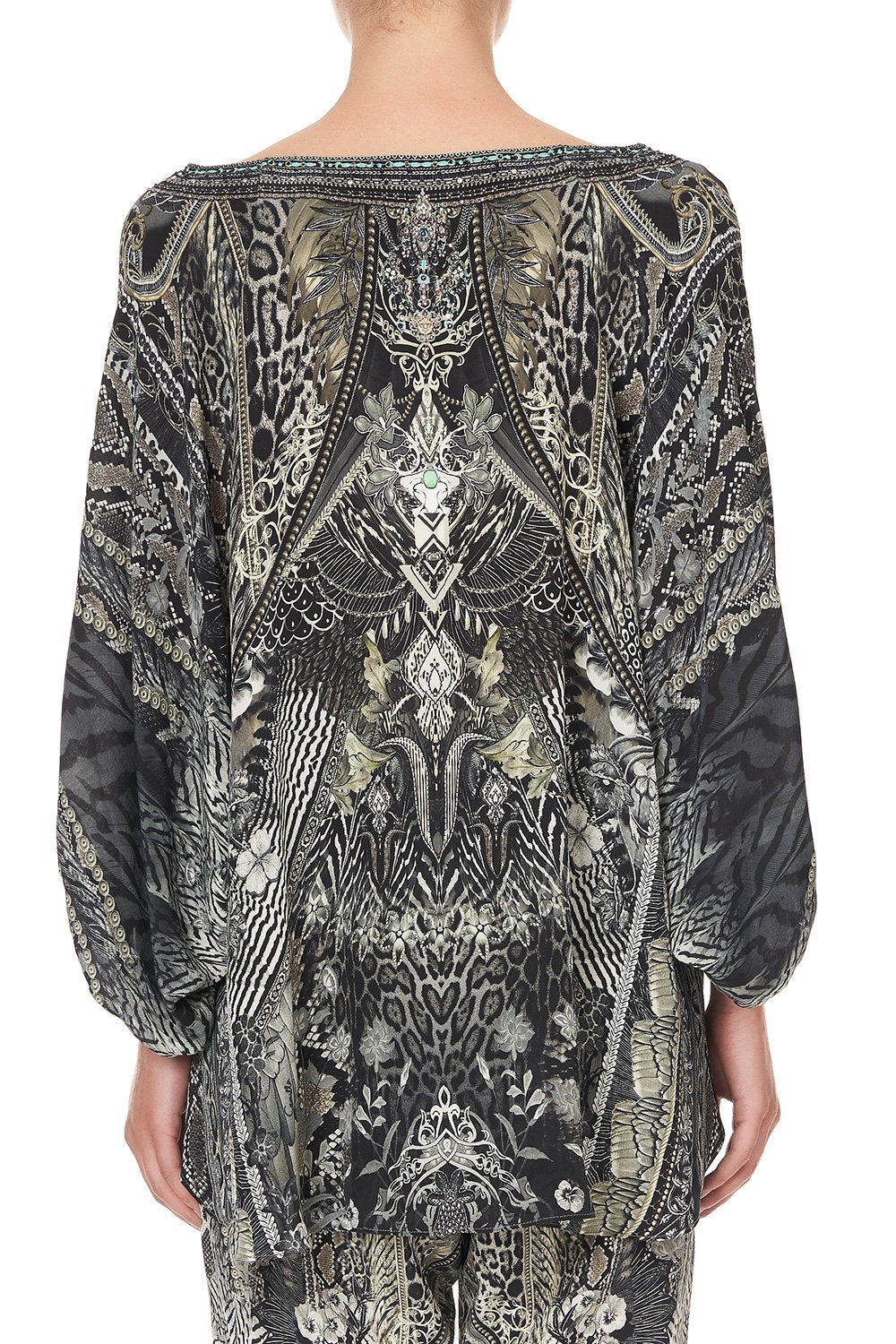 RAGLAN SLEEVE BLOUSE WITH CUFF ONE TRIBE