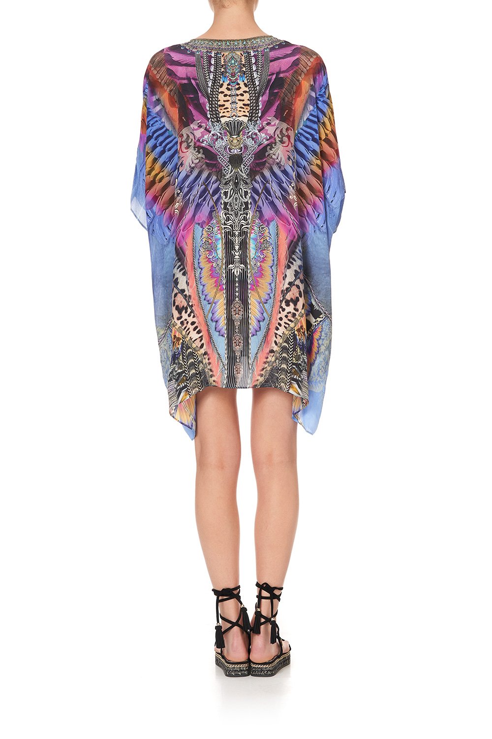 RECTANGULAR V NECK KAFTAN LOVE ON THE WING