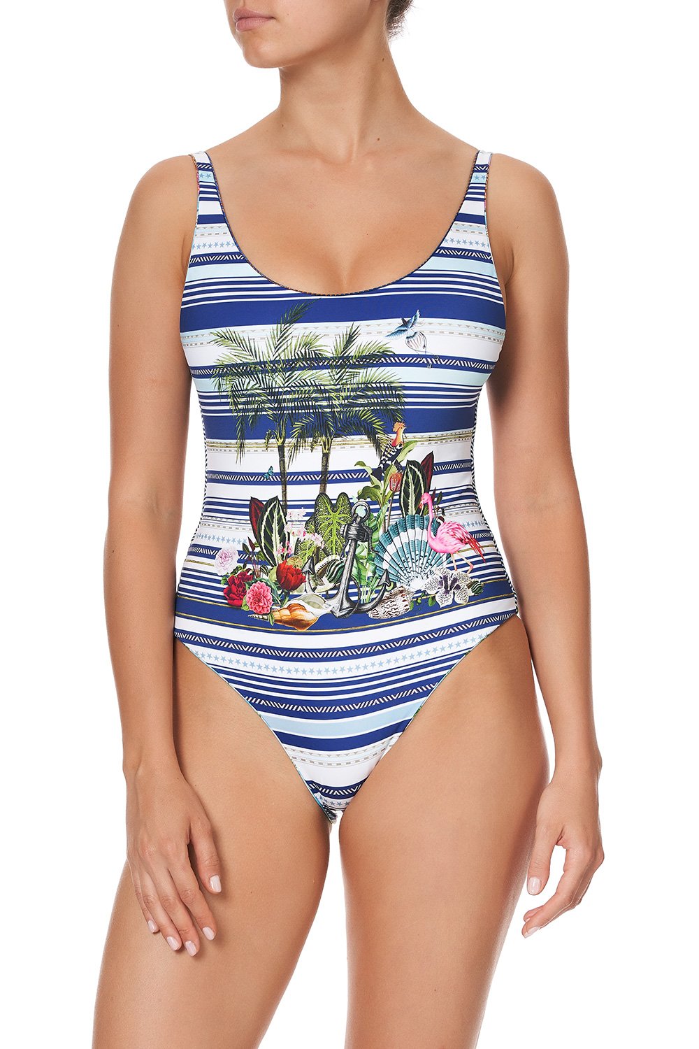 REVERSIBLE SCOOP ONE PIECE MOON GARDEN