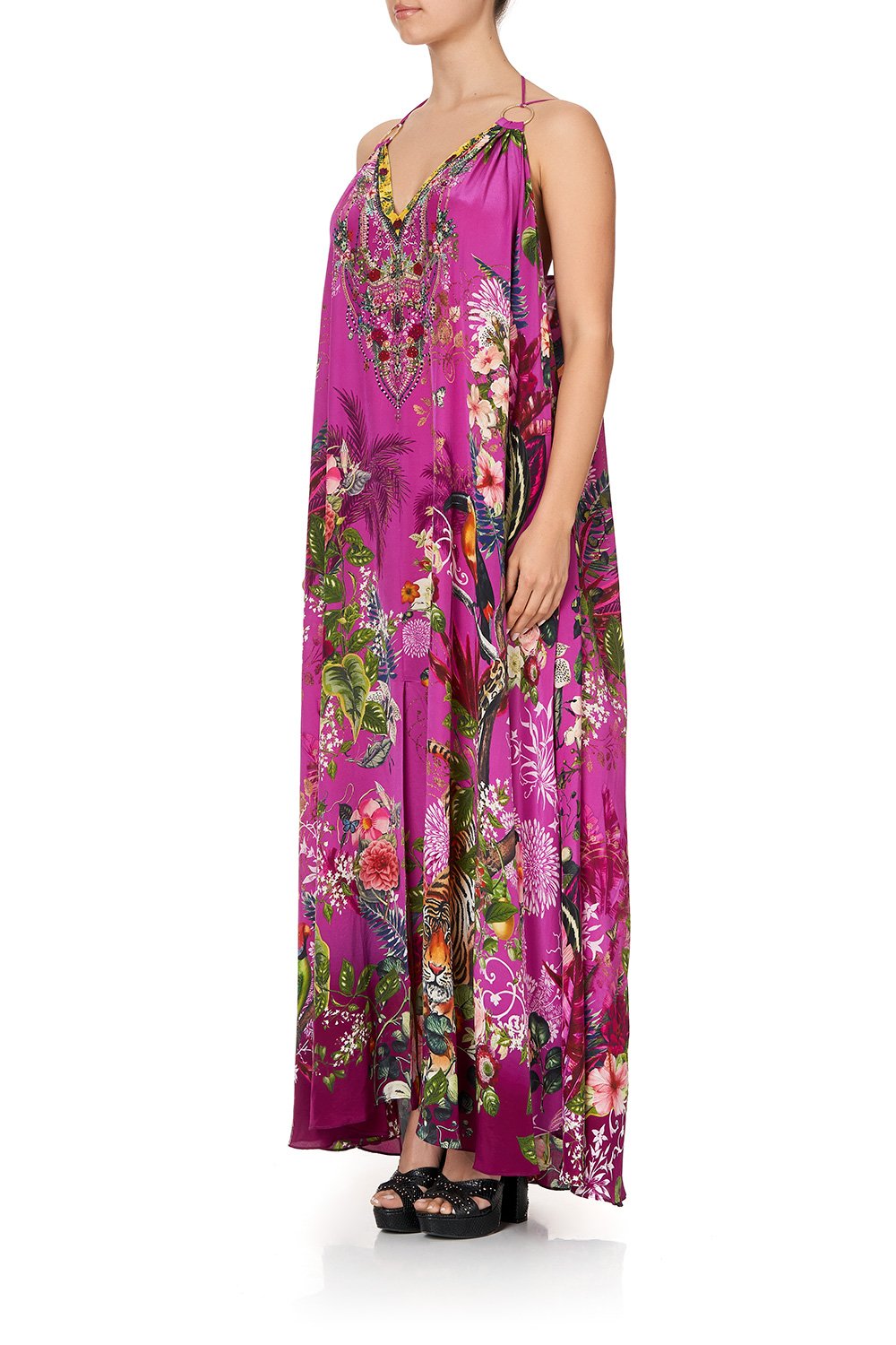 RING DETAIL STRAP DRESS JUNGLE LANGUAGE