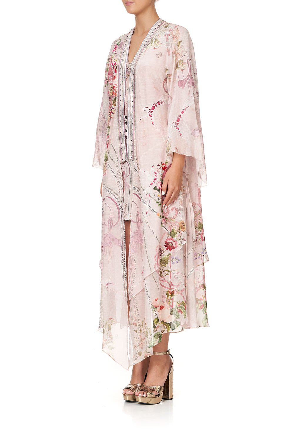 ROBE WITH DOUBLE LAYERED HEM ISTENANYA