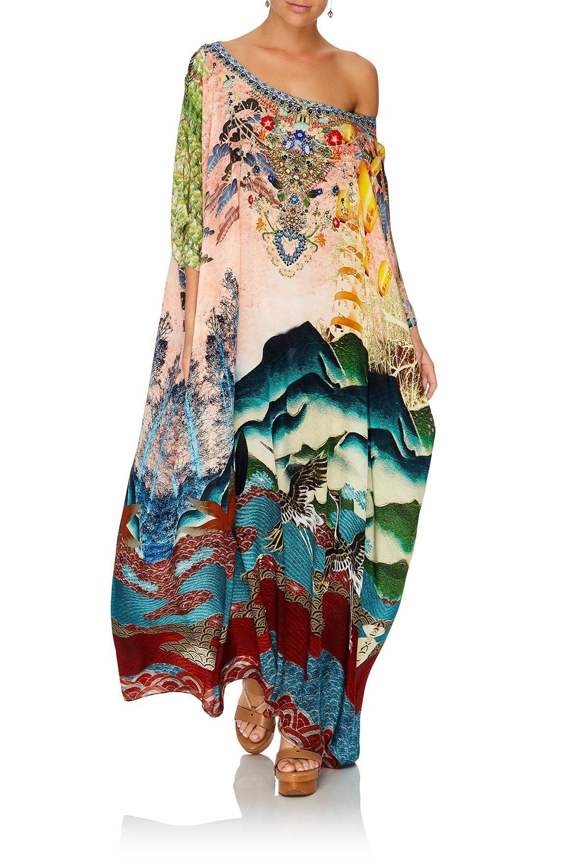 ROUND NECK KAFTAN CALM IN THE WILD