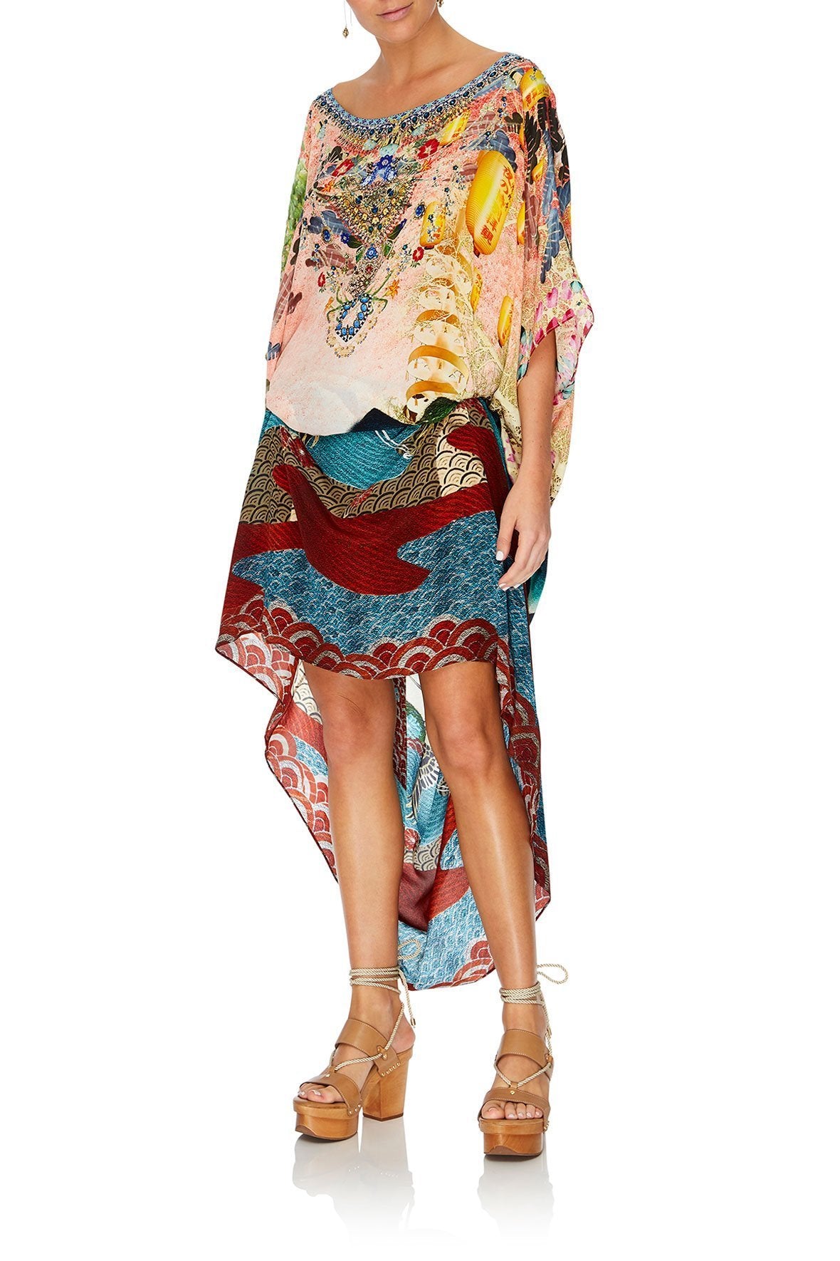 ROUND NECK KAFTAN CALM IN THE WILD