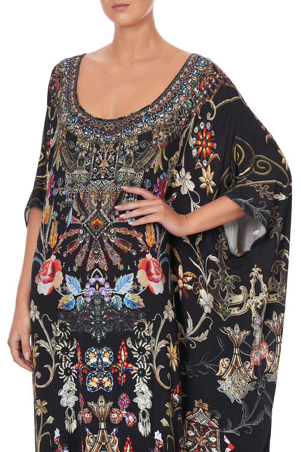 ROUND NECK KAFTAN DANCING IN THE DARK