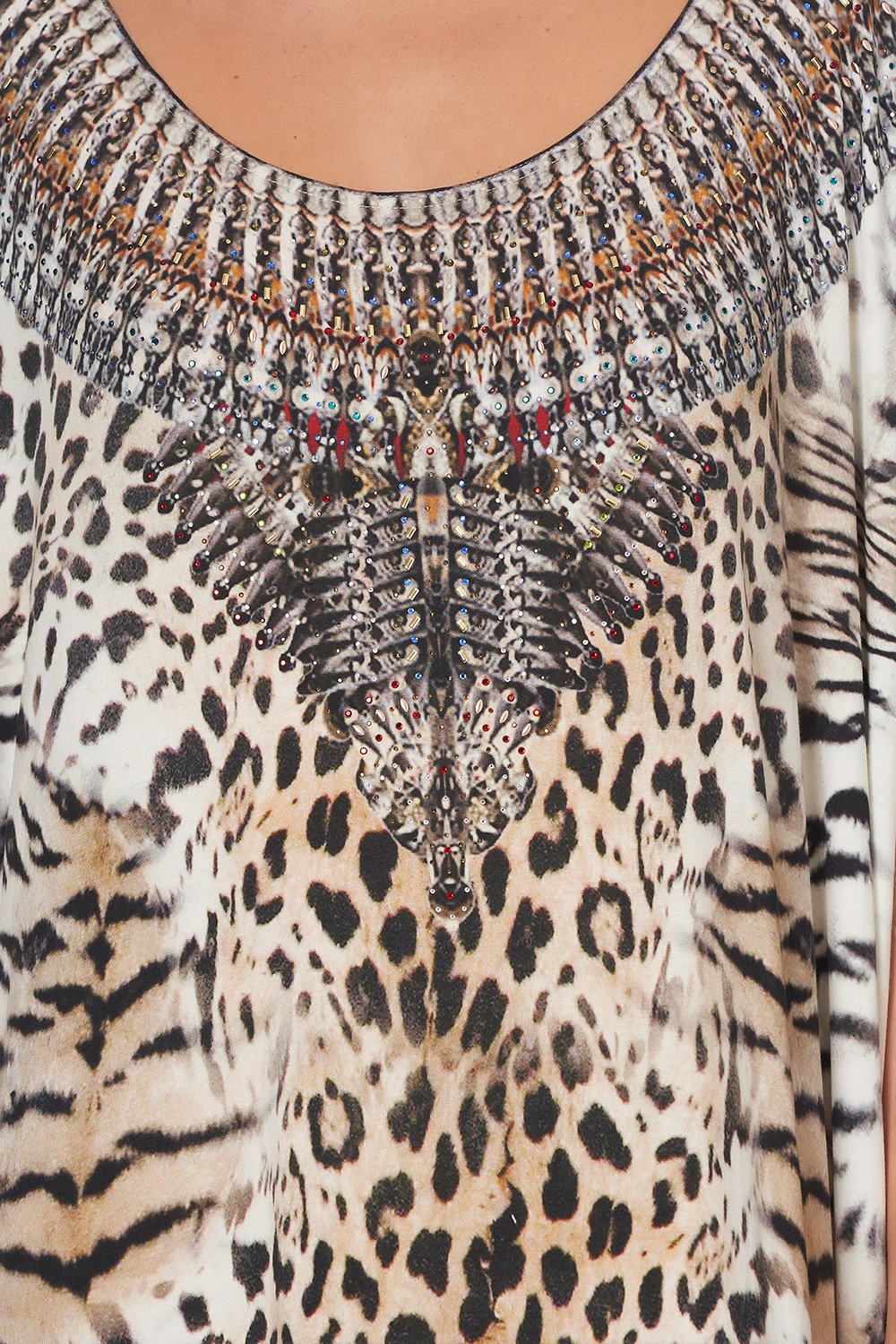 ROUND NECK KAFTAN JAGUAR
