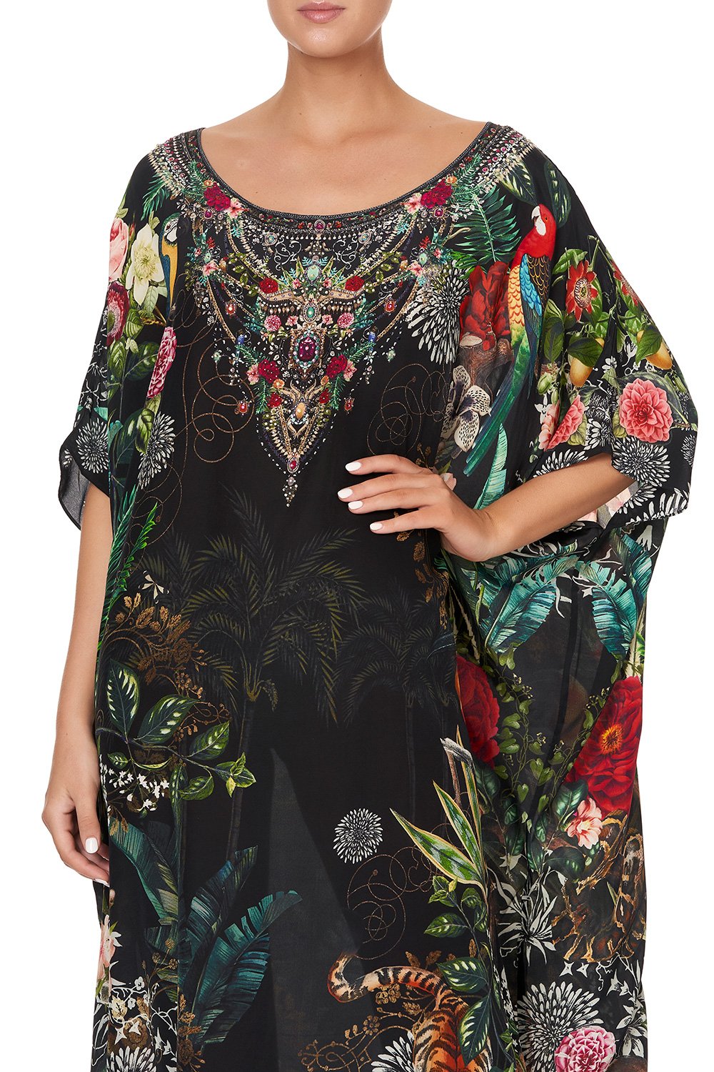 ROUND NECK KAFTAN RAISED WITH WOLVES