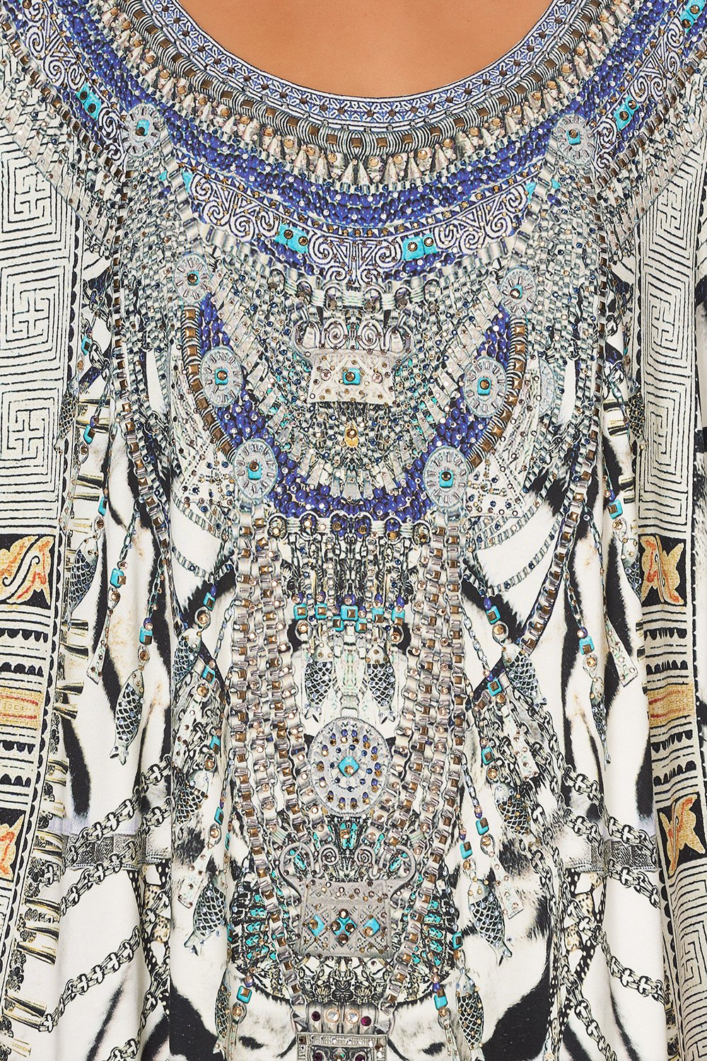 ROUND NECK LOUNGE KAFTAN WILD BELLE