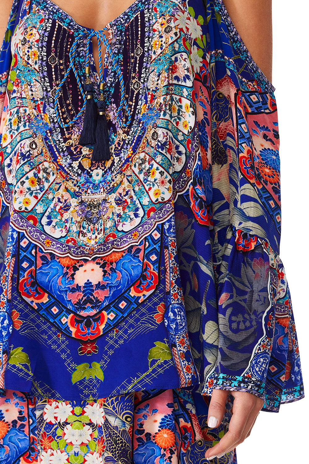 CAMILLA SATURN SISTER DROP SHOULDER TOP