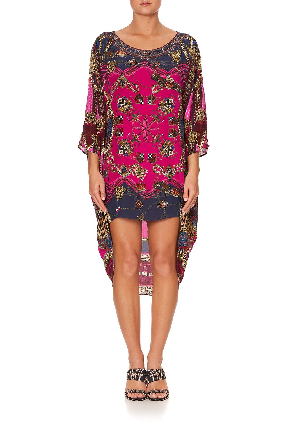 SCOOP BACK HEM DRESS DINING HALL DARLING