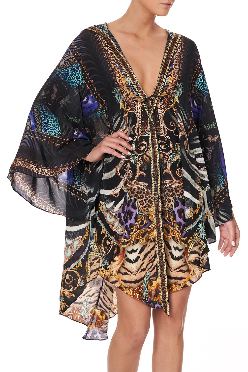 SHAPED HEM LAYER WITH HOOD SHES GOT GRACE