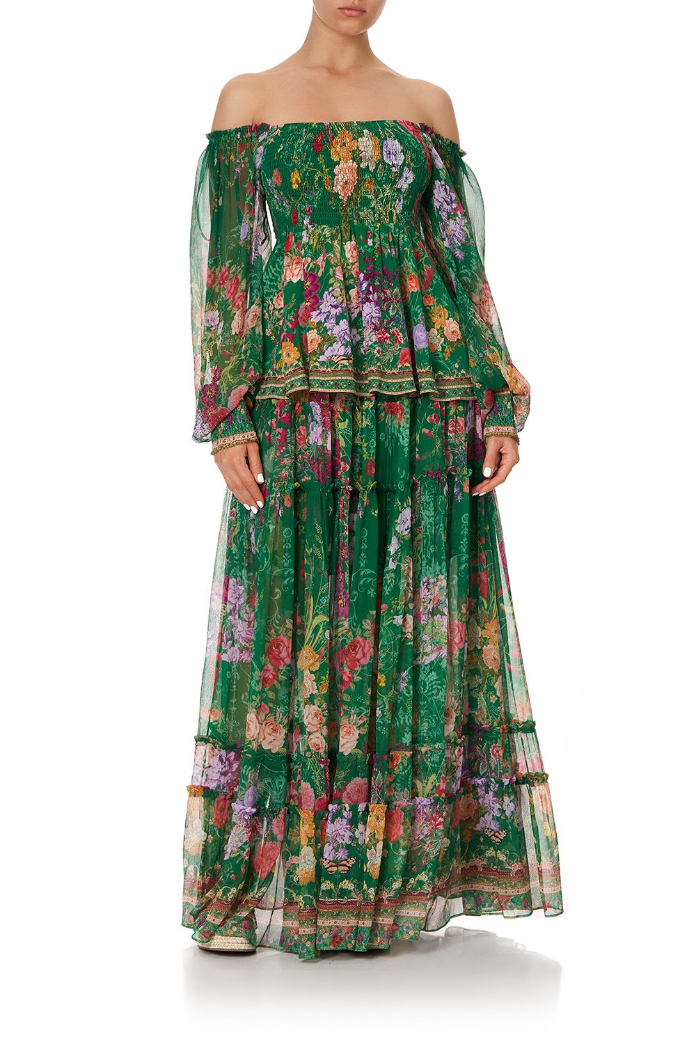 SHIRRED BODICE BLOUSE DIARIES FROM A VILLA